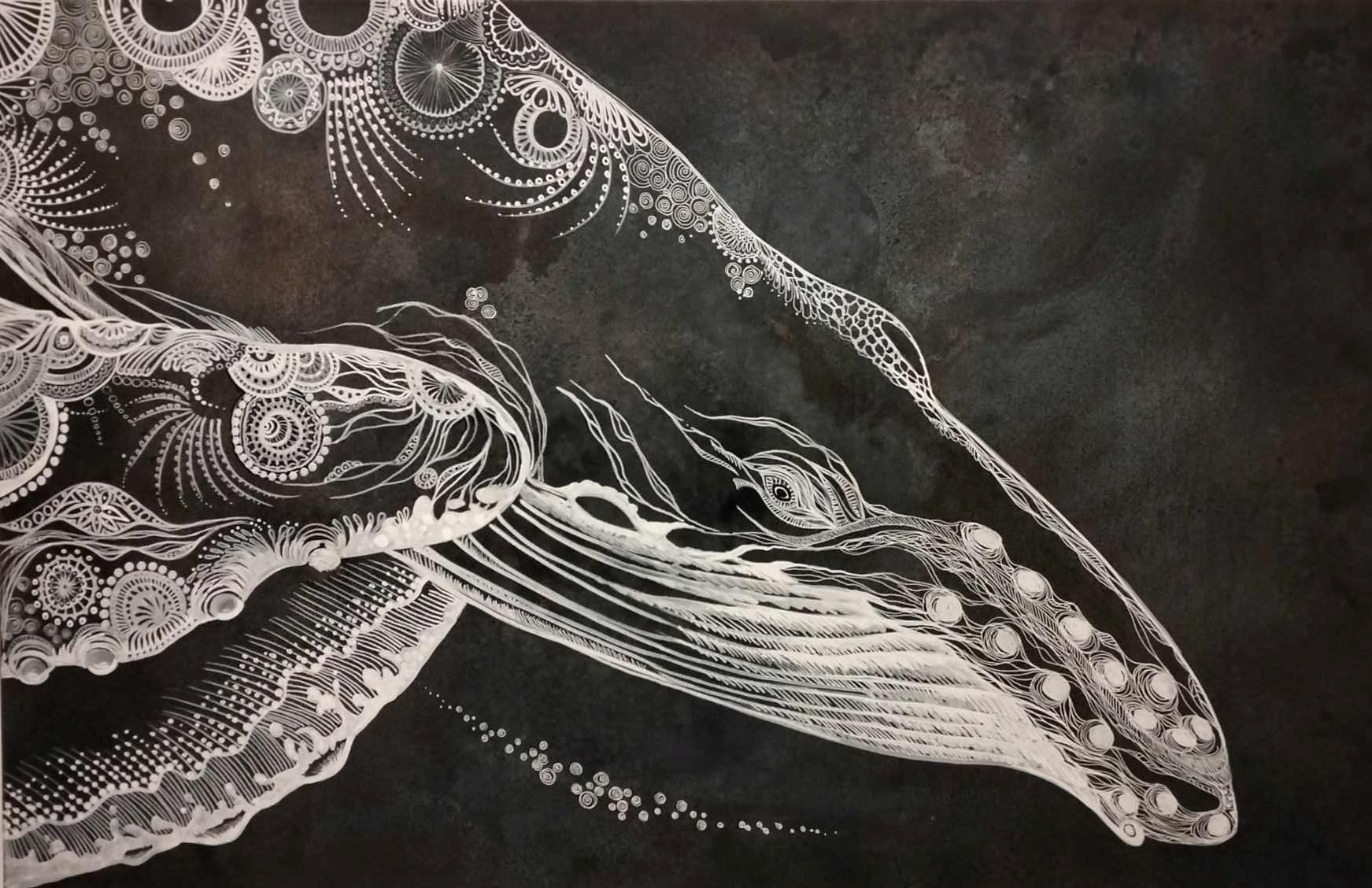 Fond texturé acylique, encre et sucre en poudre! Fond texturé acylique, encre et sucre en poudre!