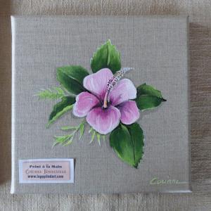 Acrylique sur toile de lin 20 x 20 cm 35€