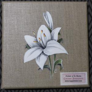 Acrylique sur toile de lin 20 x 20 cm 35€