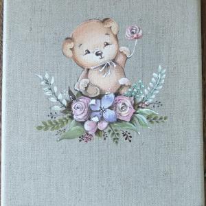 Cadeau de naissance à personnaliser avec prénom 20 x 30 cm 35€